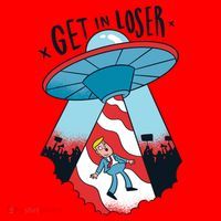UFO Aliens Abducted Trump Get In Loser Santa Hat thumb 1