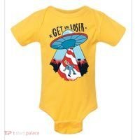 UFO Aliens Abducted Trump Get In Loser Baby Bodysuit thumb 0