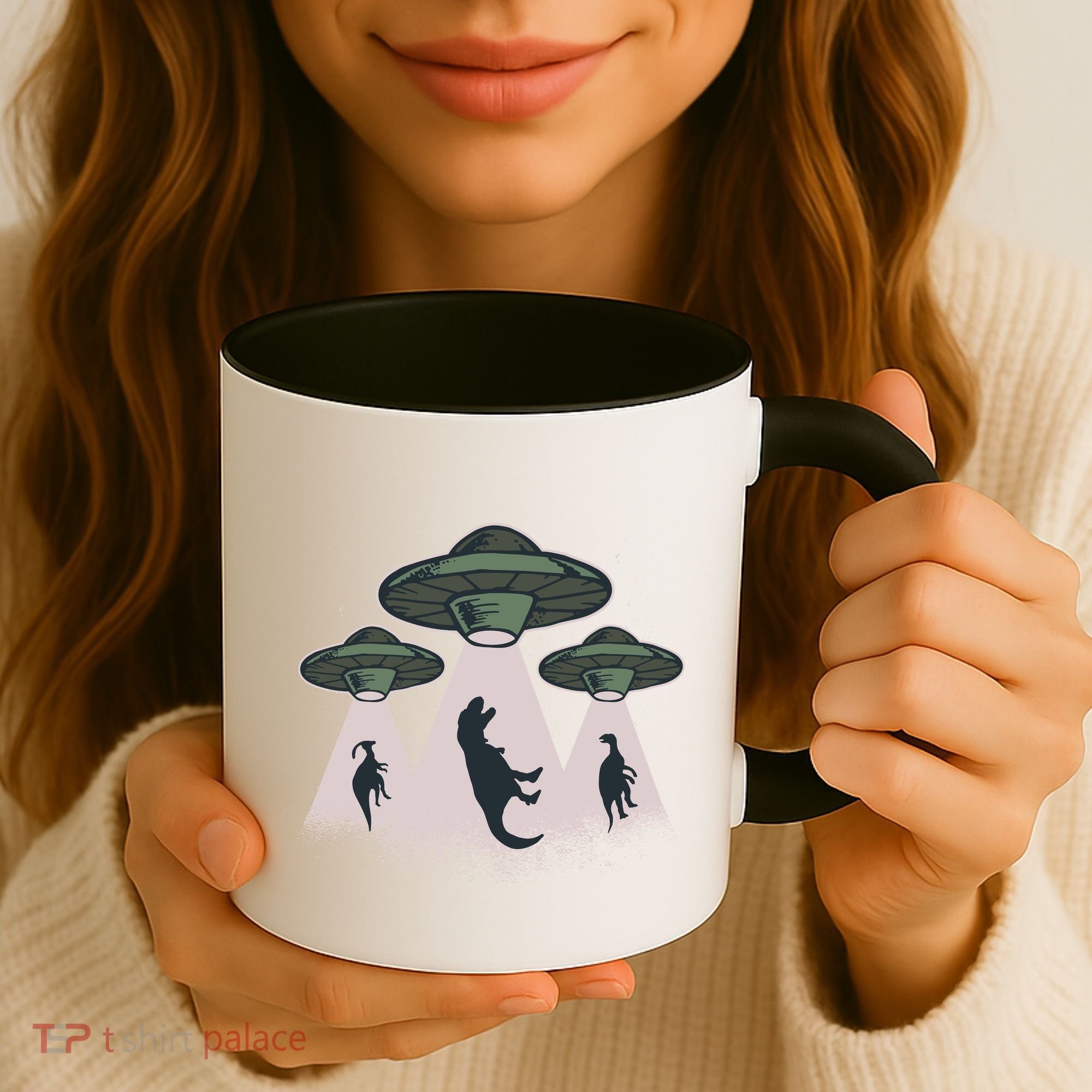 UFO Dinos Coffee Mug