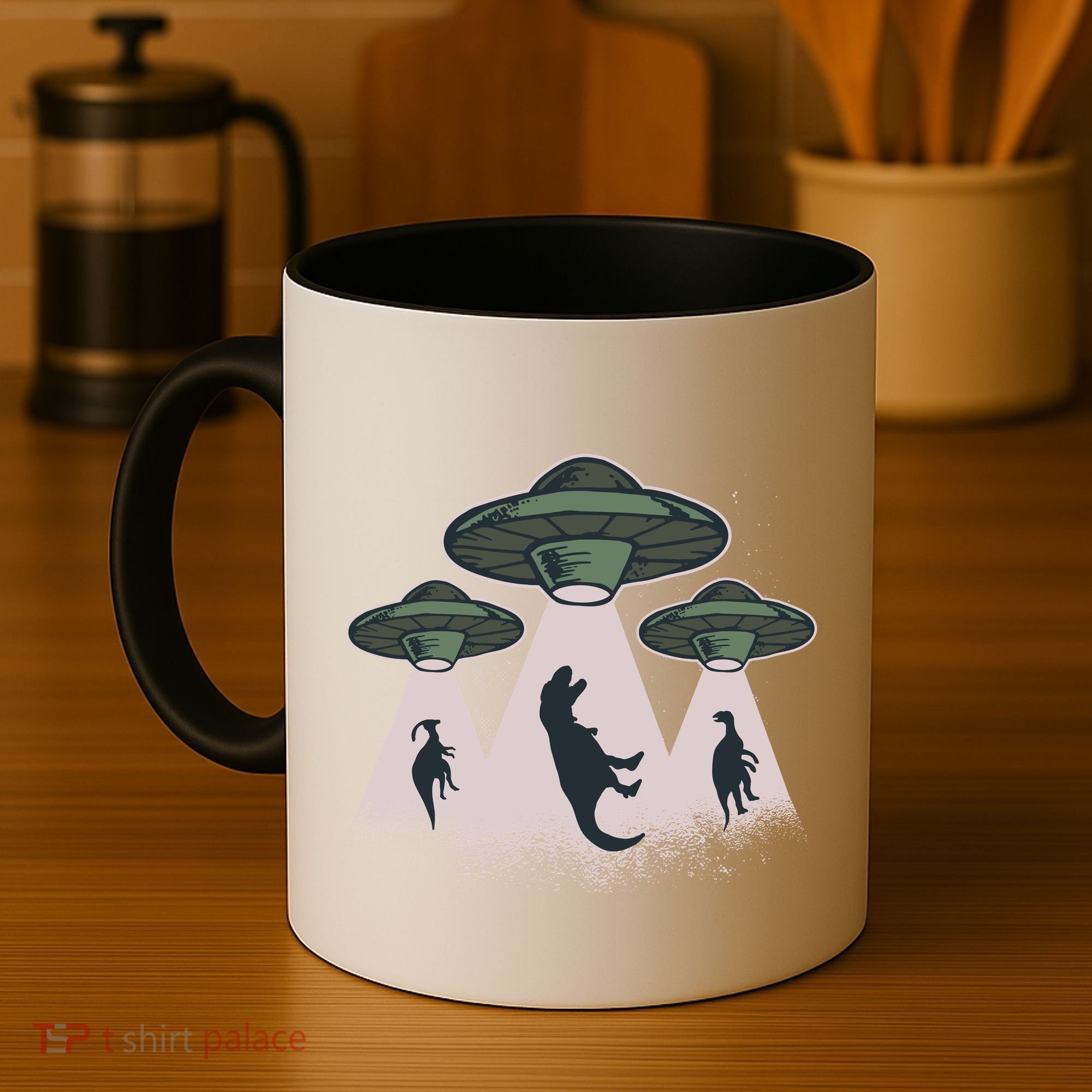 UFO Dinos Coffee Mug