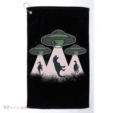 UFO Dinos Golf Towel