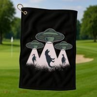 UFO Dinos Golf Towel thumb 1