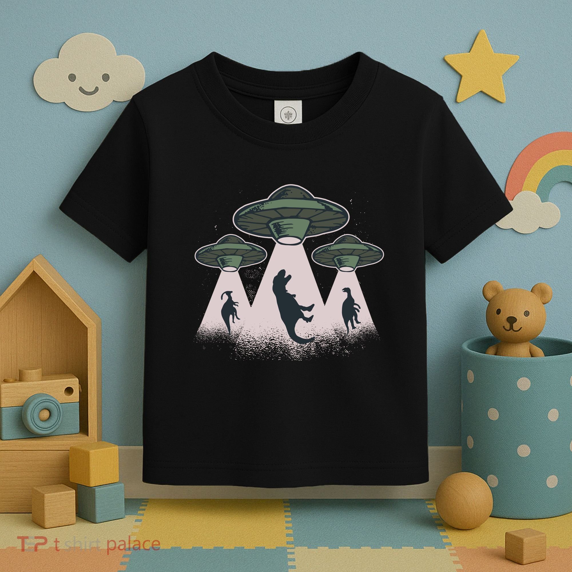 UFO Dinos Toddler T-Shirt