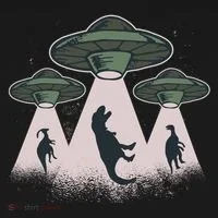 UFO Dinos Women's Long Sleeve Shirt thumb 2
