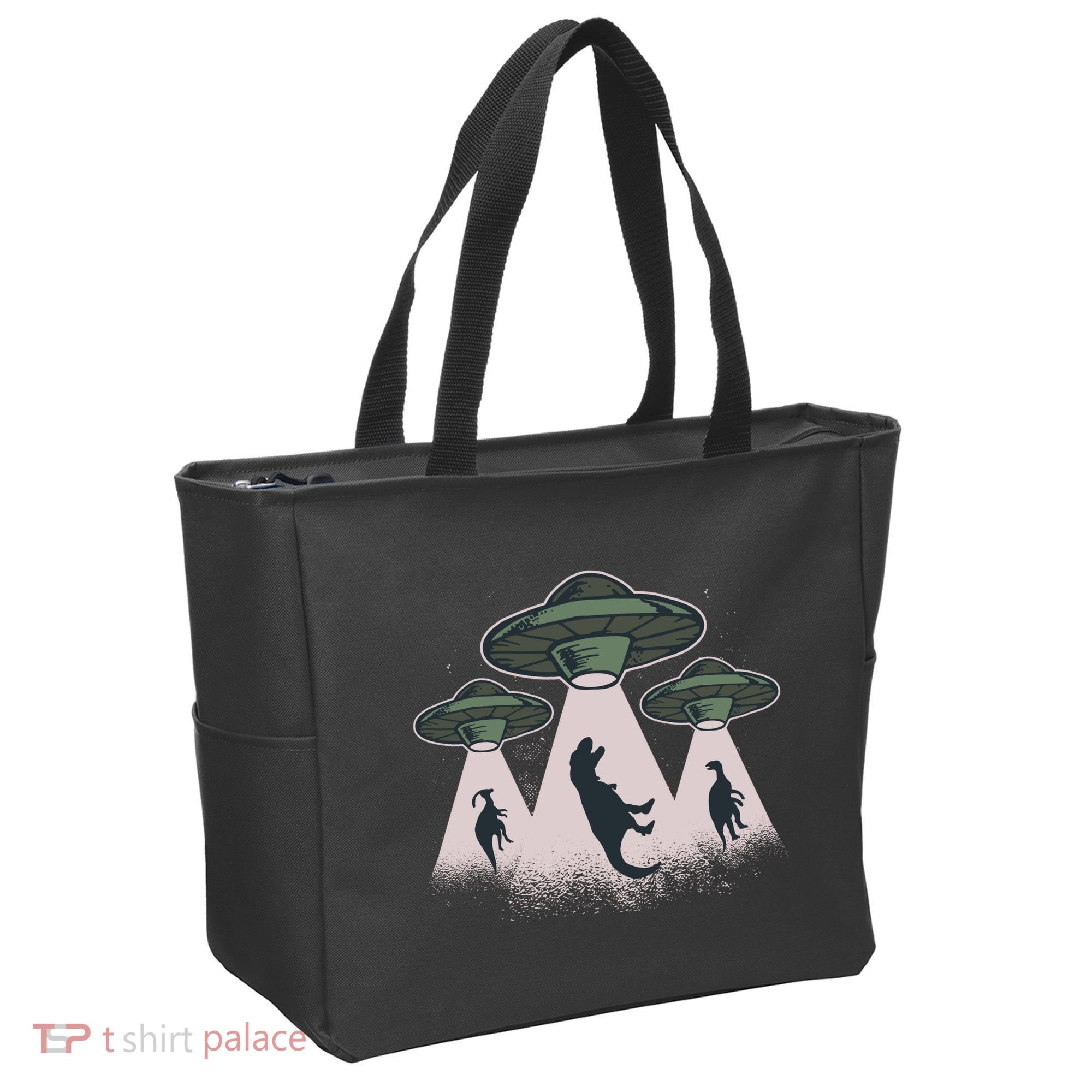 UFO Dinos Tote Bag