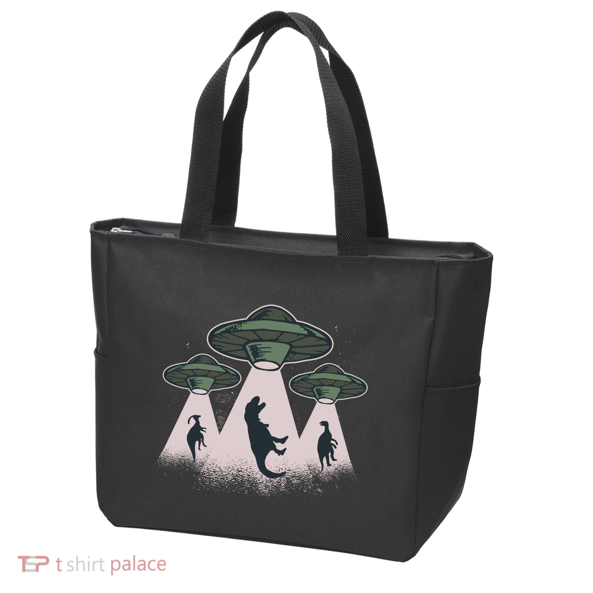 UFO Dinos Tote Bag