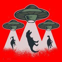 UFO Dinos Santa Hat thumb 1