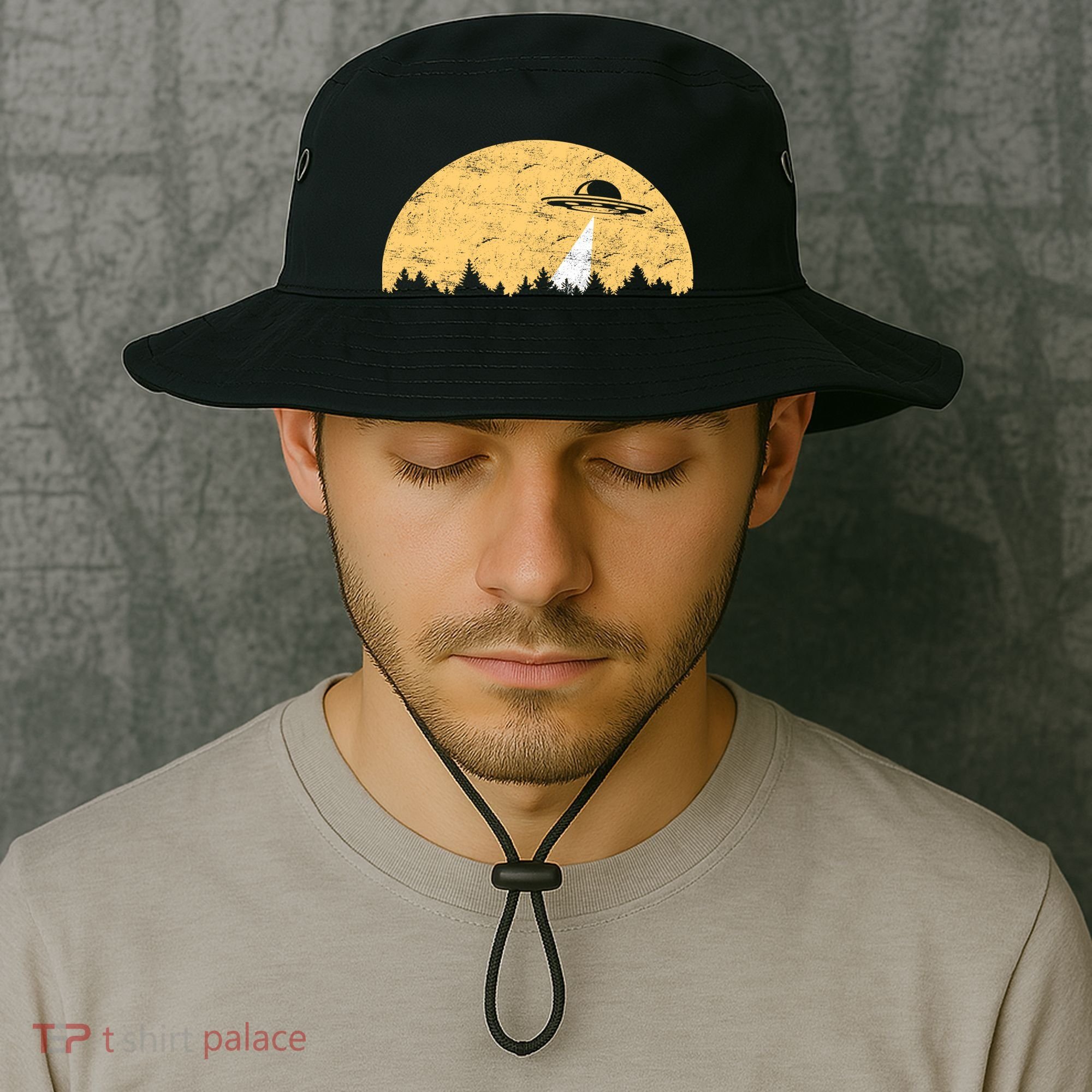 UFO Moon Wilderness Bucket Hat