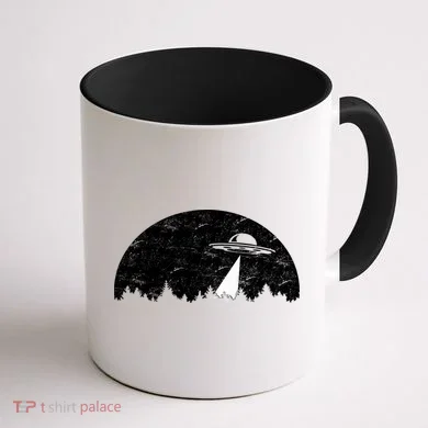 UFO Moon Wilderness Coffee Mug back