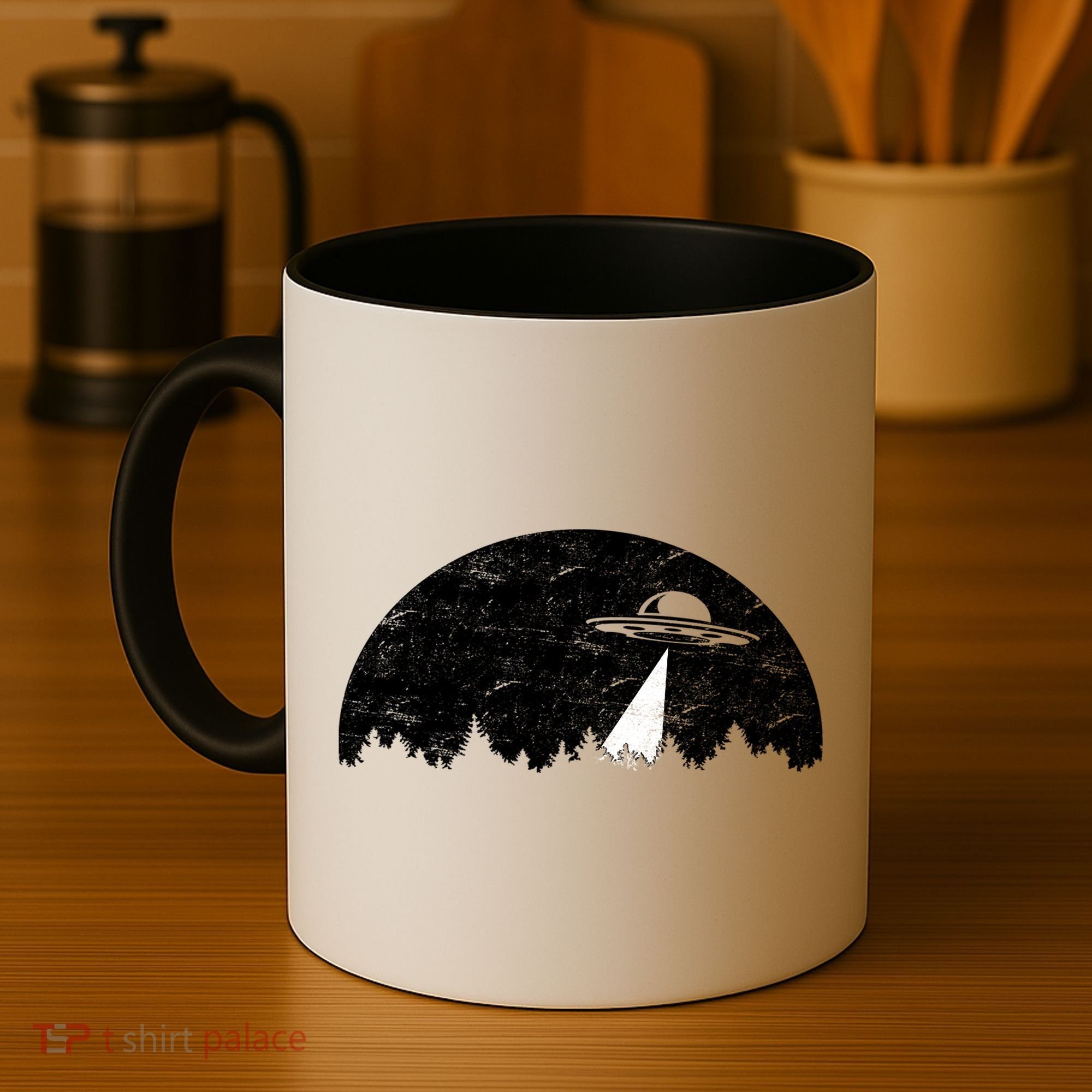 UFO Moon Wilderness Coffee Mug