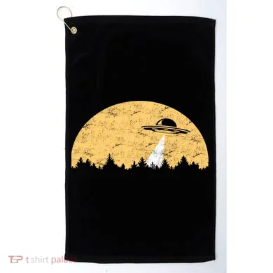 UFO Moon Wilderness Golf Towel