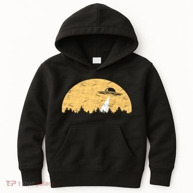 UFO Moon Wilderness Kids Hoodie