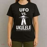 UFO Vs Ukulele T-Shirt thumb 4