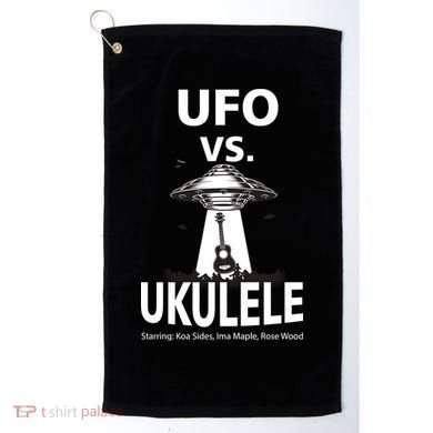 UFO Vs Ukulele Golf Towel