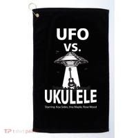 UFO Vs Ukulele Golf Towel thumb 0