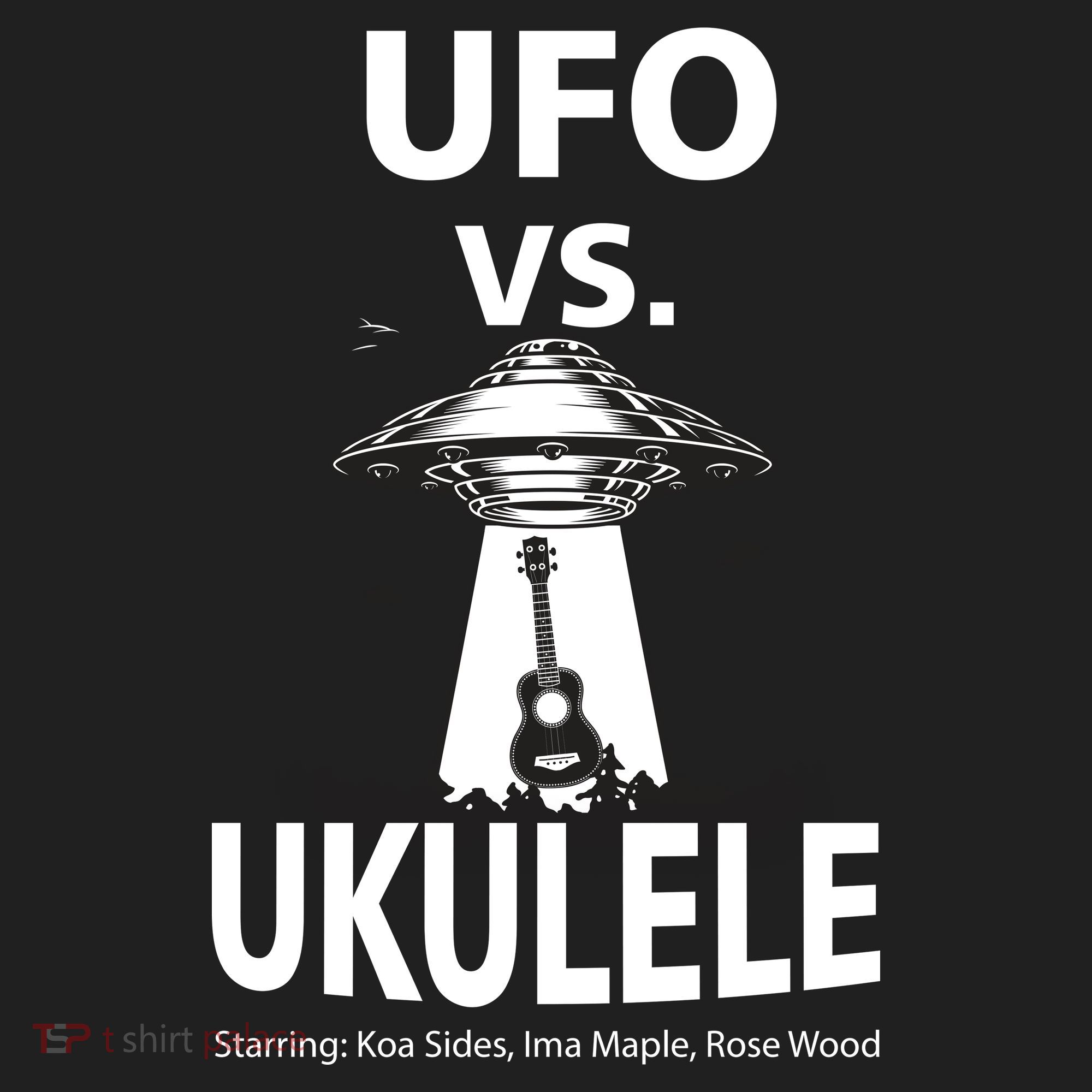 UFO Vs Ukulele Golf Towel