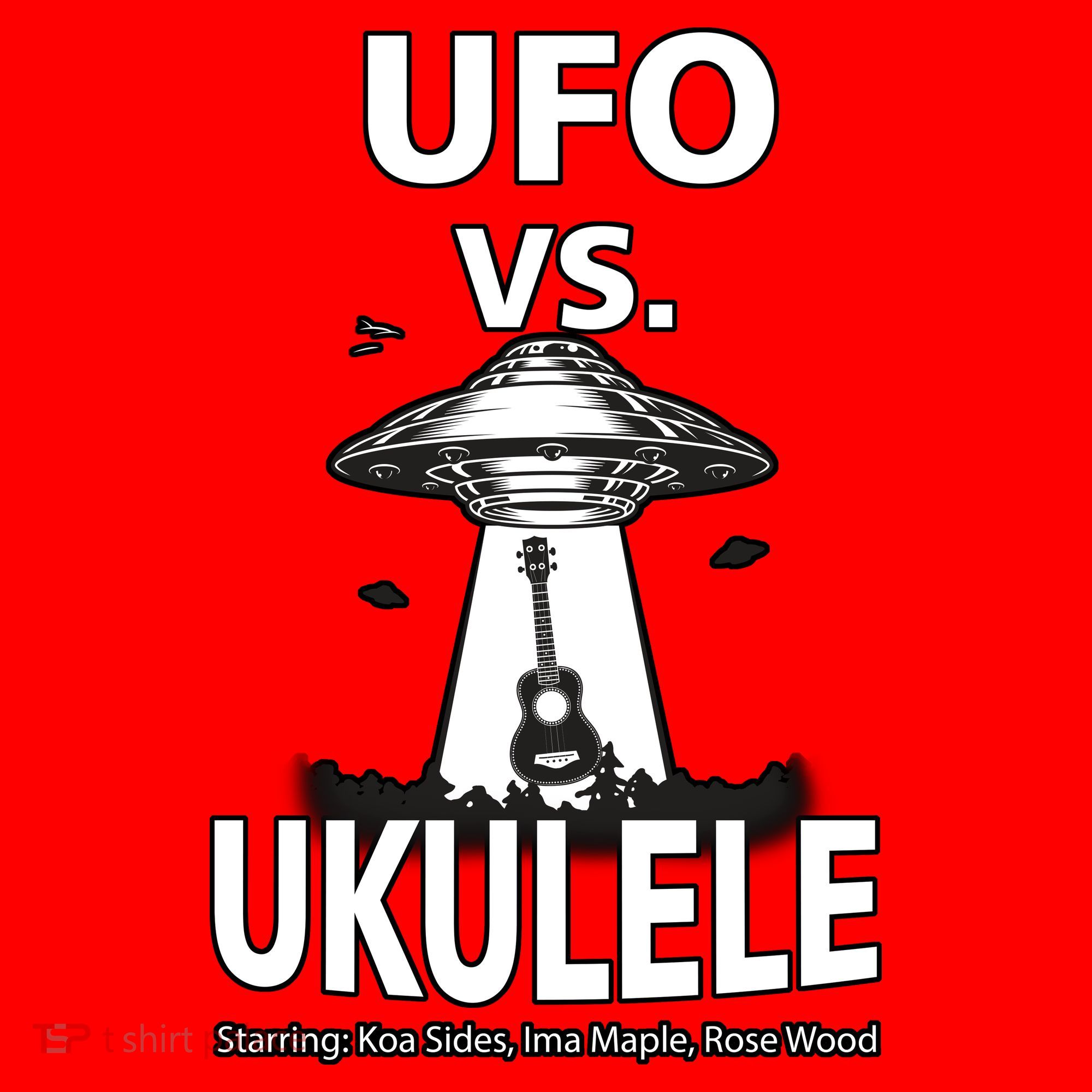 UFO Vs Ukulele Santa Hat