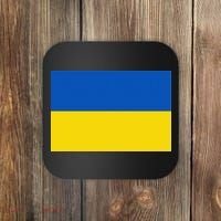 Ukrainian Flag Of Ukraine Sweat Coaster thumb 0