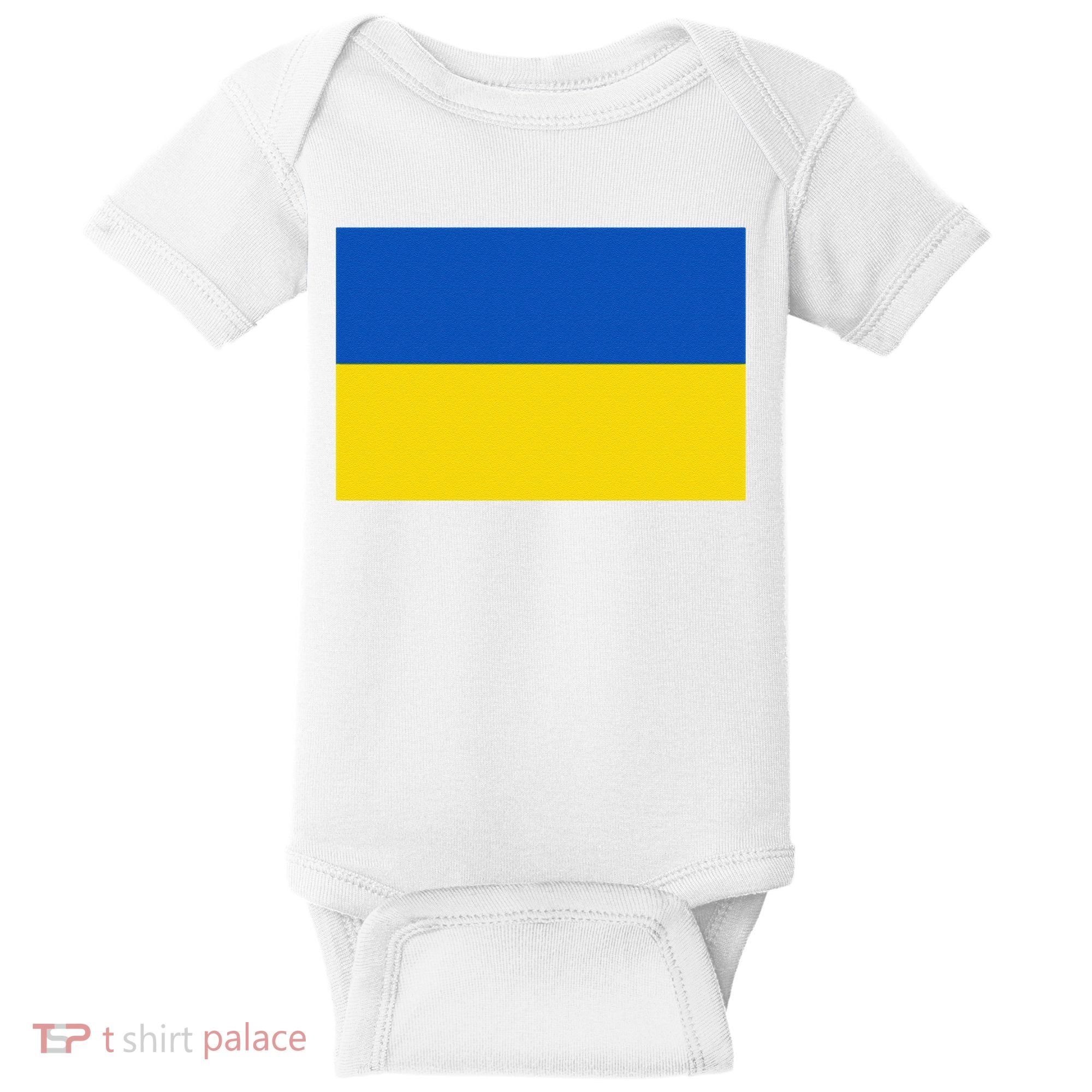 Ukrainian Flag Of Ukraine Sweat Baby Bodysuit
