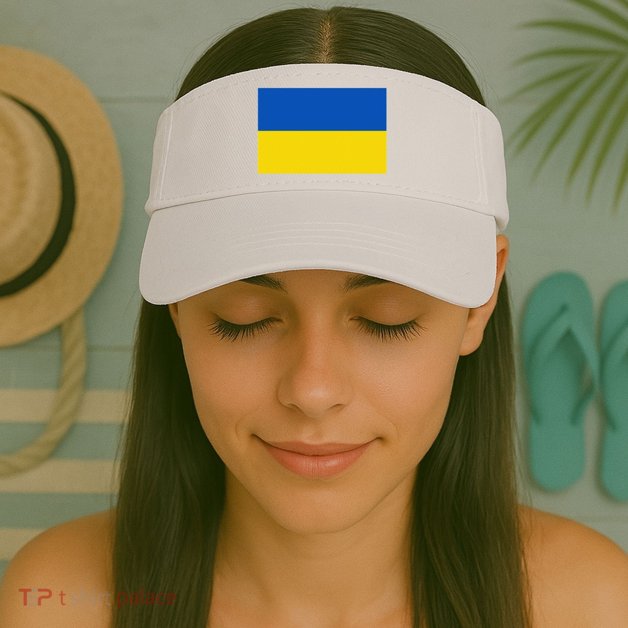 Ukrainian Flag Of Ukraine Sweat Visor