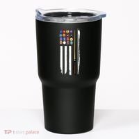 Usa Flag Pool Player Cute Cues Stick Best Gift For Player Tumbler thumb 0