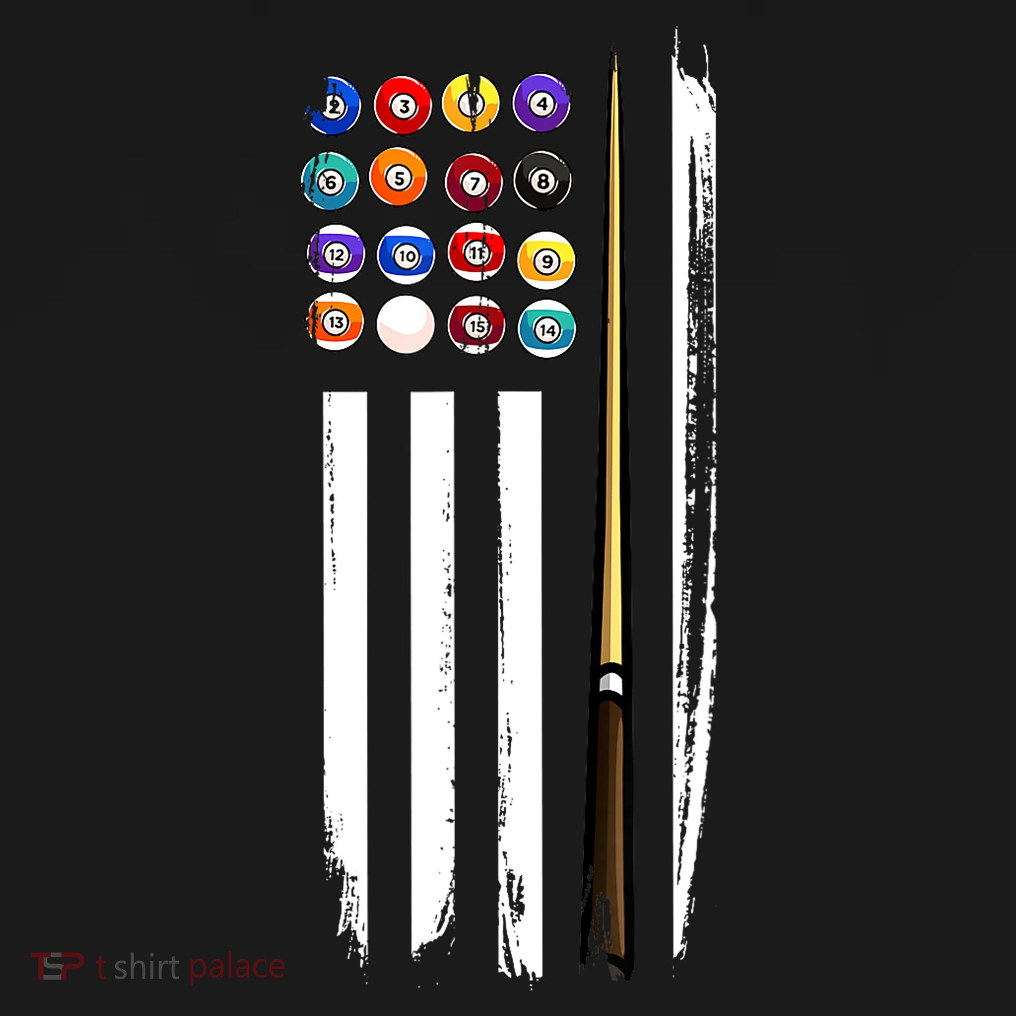 Usa Flag Pool Player Cute Cues Stick Best Gift For Player Ornament
