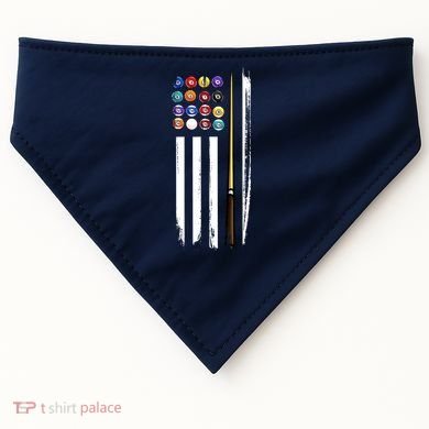 Usa Flag Pool Player Cute Cues Stick Best Gift For Player USA-Made Doggie Bandana