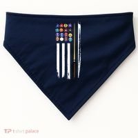 Usa Flag Pool Player Cute Cues Stick Best Gift For Player USA-Made Doggie Bandana thumb 0