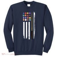 Usa Flag Pool Player Cute Cues Stick Best Gift For Player Sweatshirt thumb 0