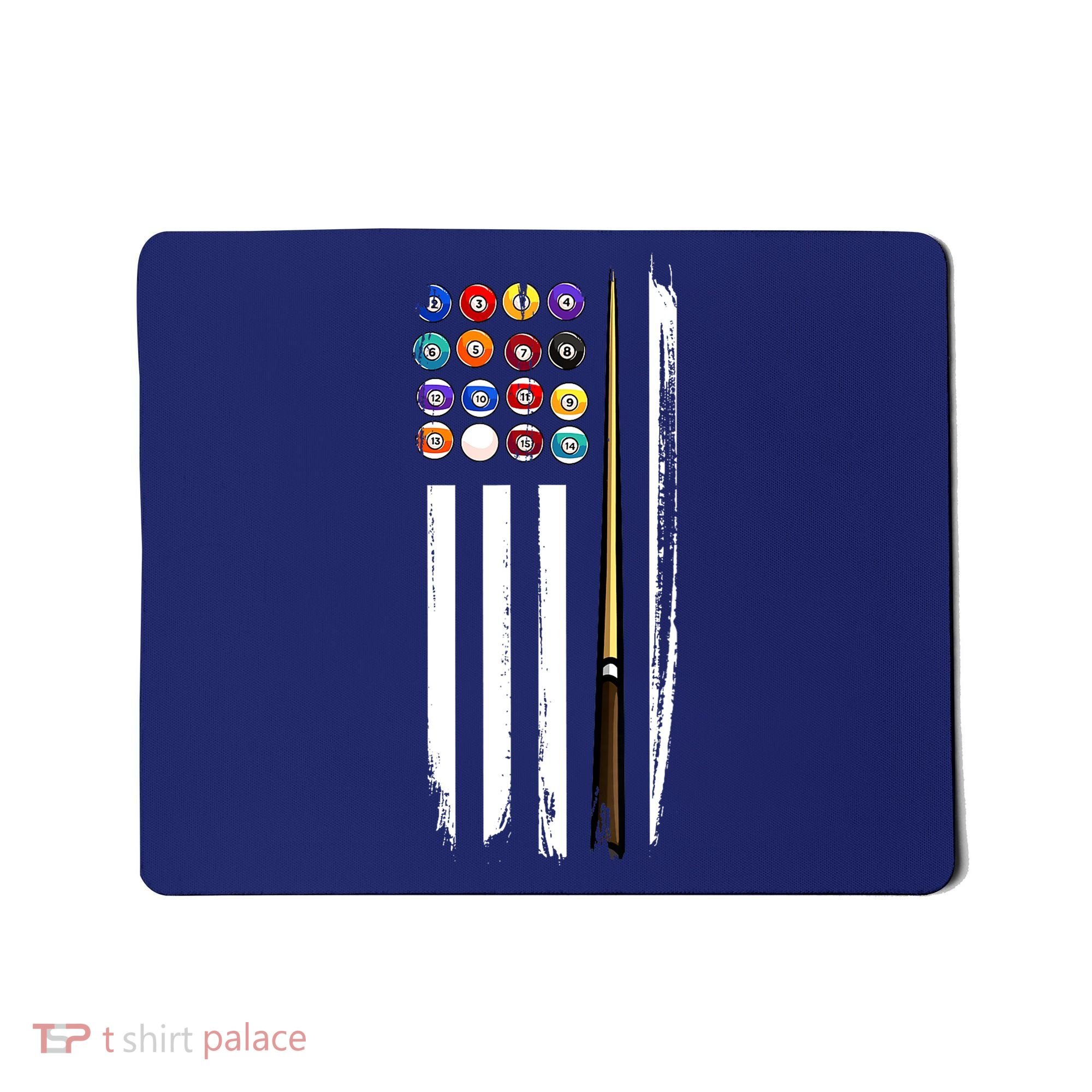 Usa Flag Pool Player Cute Cues Stick Best Gift For Player Mousepad