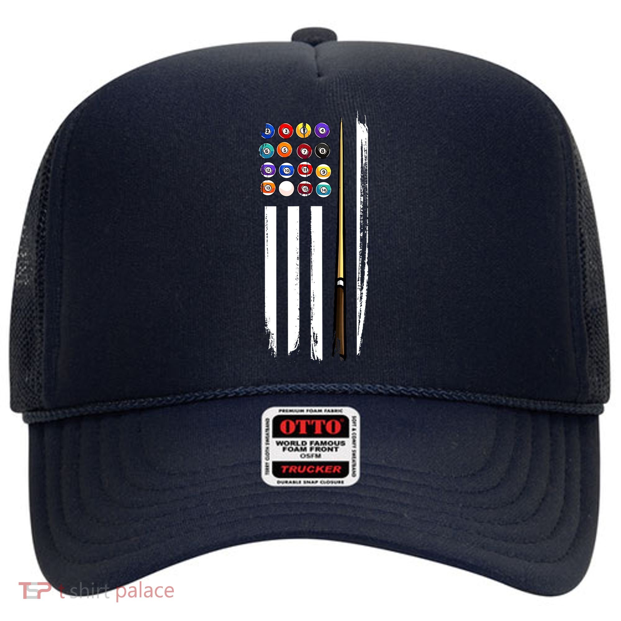 Usa Flag Pool Player Cute Cues Stick Best Gift For Player Hat
