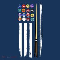 Usa Flag Pool Player Cute Cues Stick Best Gift For Player Visor thumb 3
