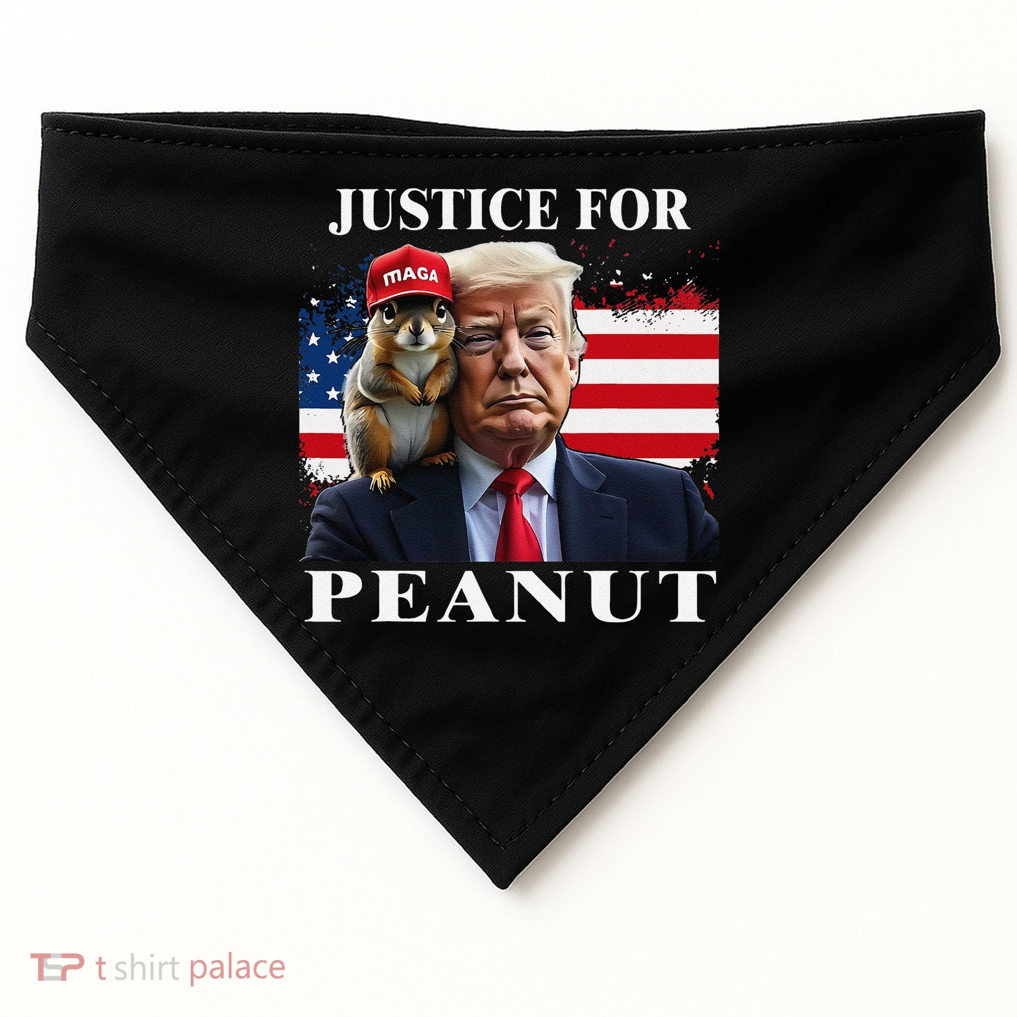 Ustice For Peanut And Fred USA-Made Doggie Bandana