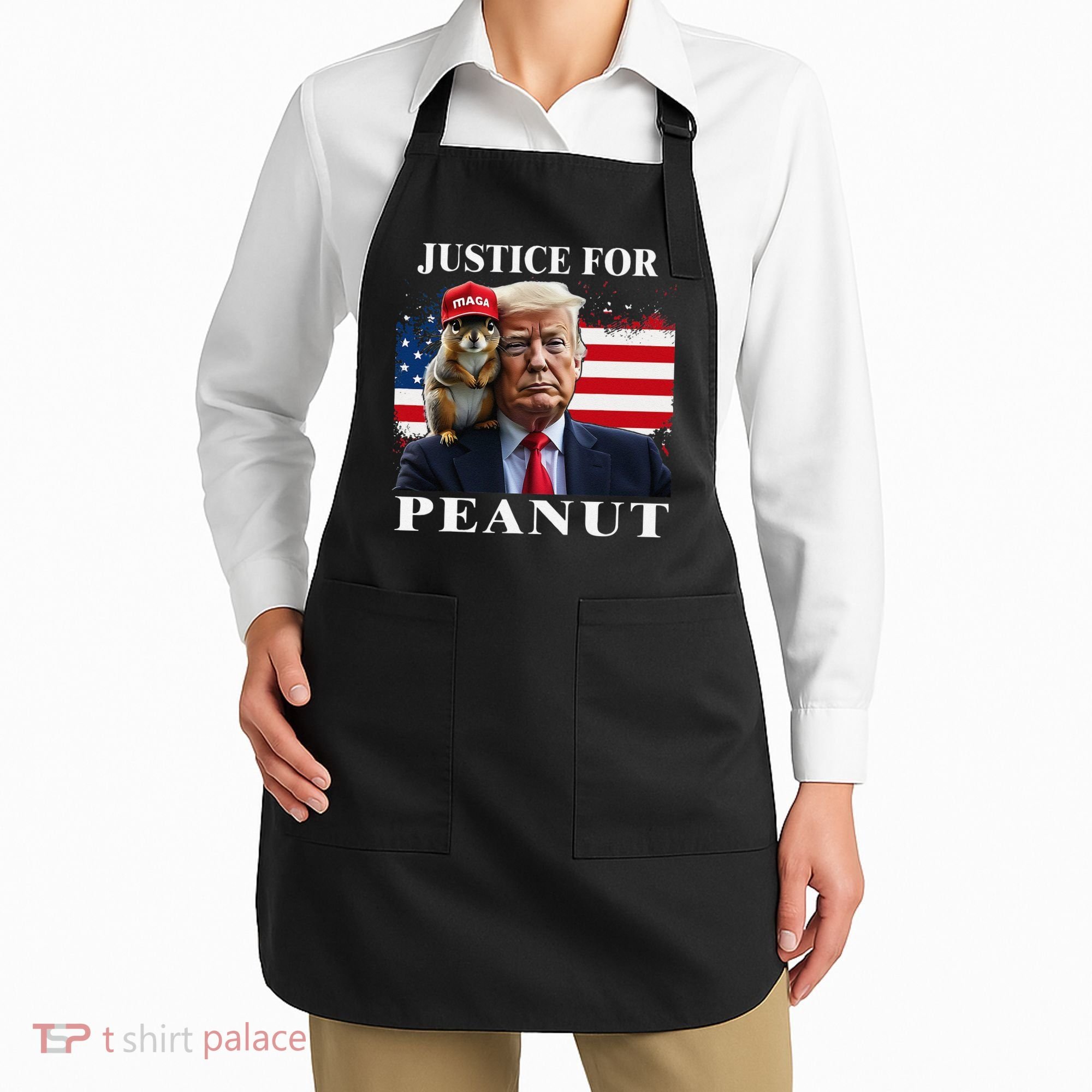 Ustice For Peanut And Fred Apron