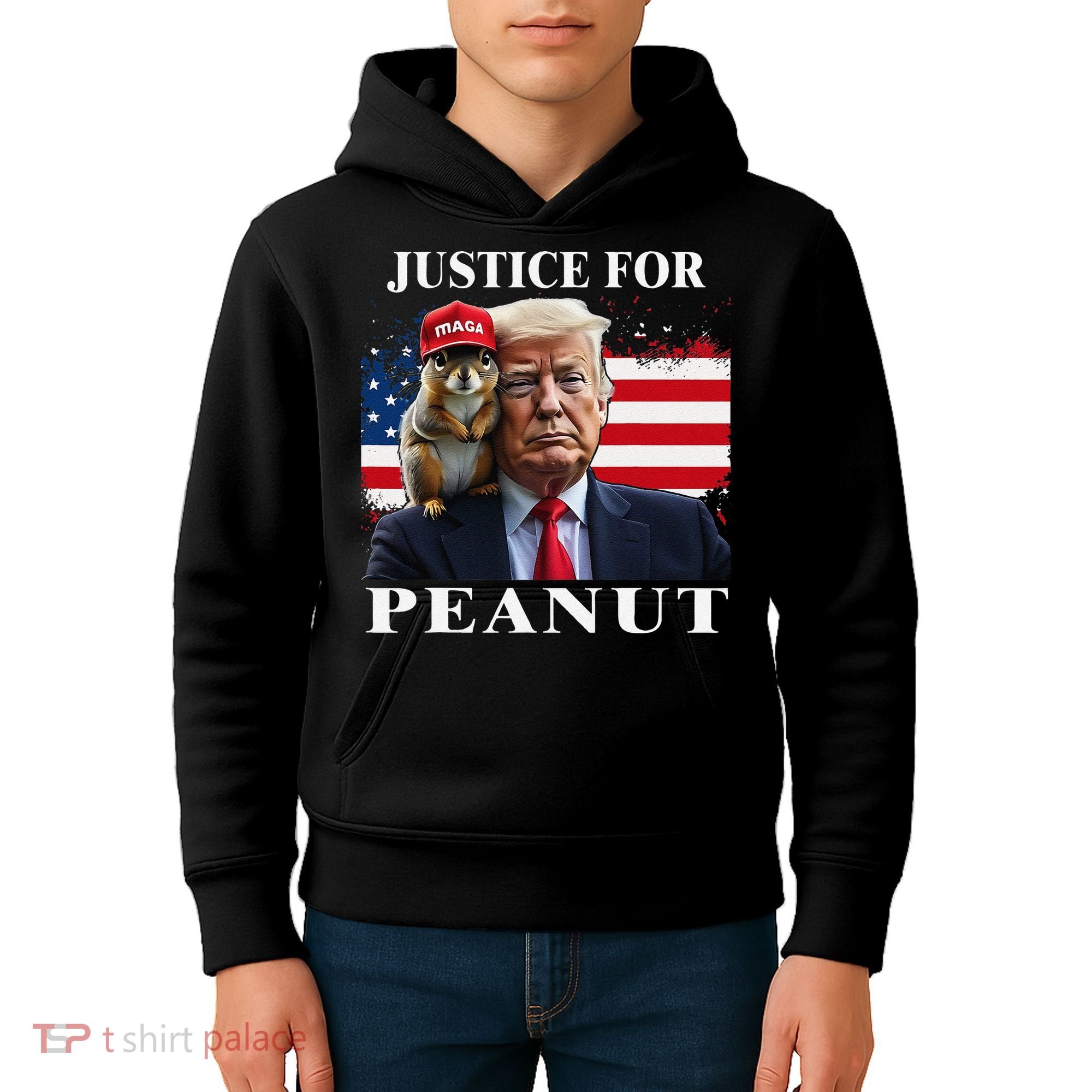 Ustice For Peanut And Fred Kids Hoodie