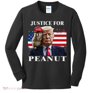 Ustice For Peanut And Fred Kids Long Sleeve Shirt