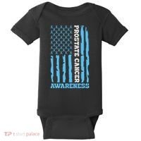 USA Flag Prostate Cancer Awareness Baby Bodysuit thumb 0