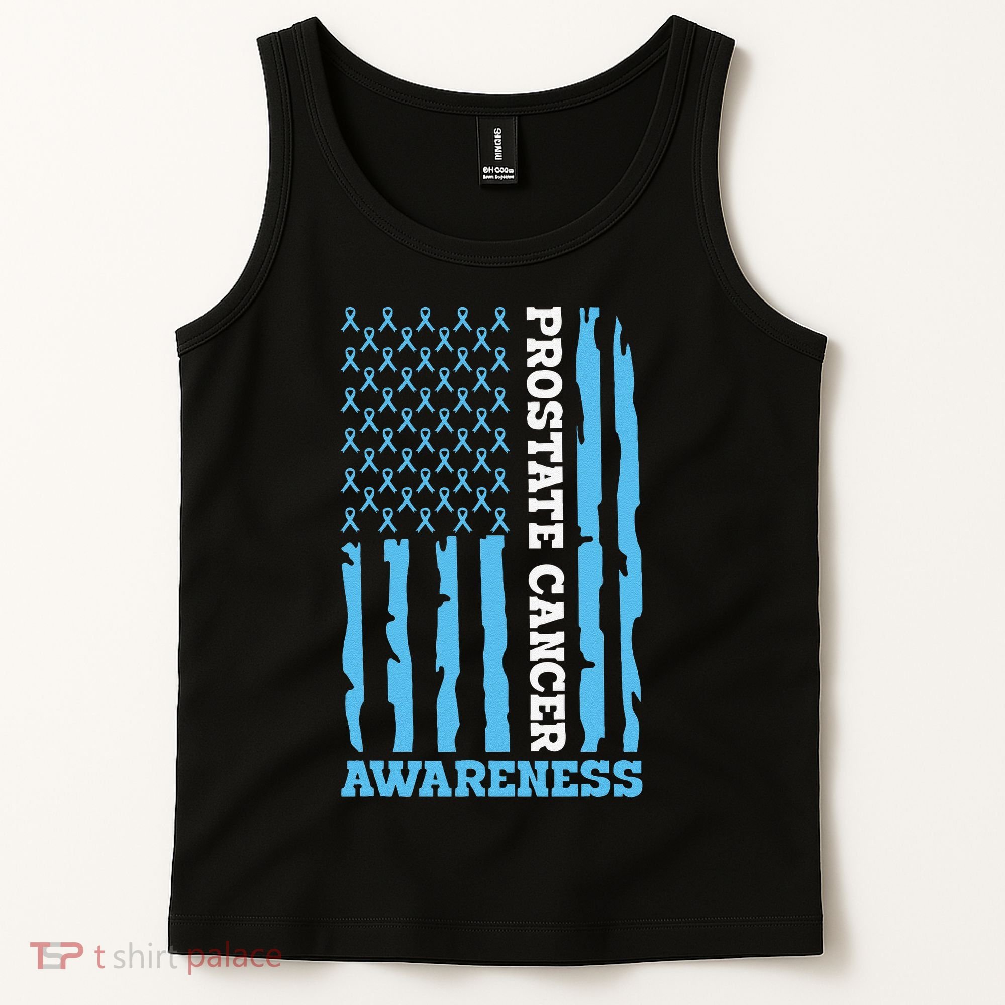 USA Flag Prostate Cancer Awareness Tank Top