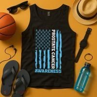 USA Flag Prostate Cancer Awareness Tank Top thumb 4