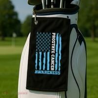 USA Flag Prostate Cancer Awareness Golf Towel thumb 2