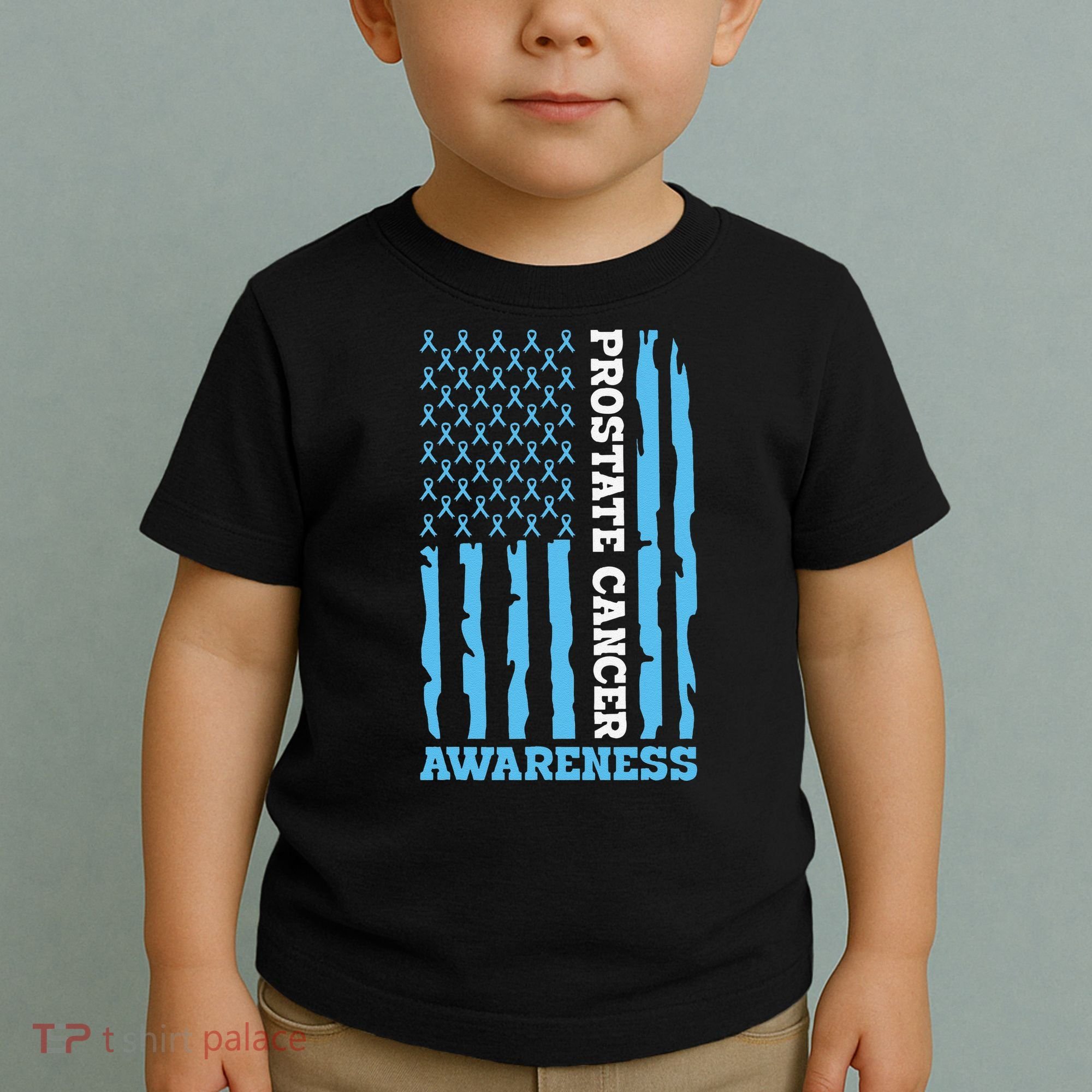 USA Flag Prostate Cancer Awareness Toddler T-Shirt