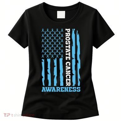 USA Flag Prostate Cancer Awareness Women's T-Shirt