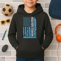 USA Flag Prostate Cancer Awareness Kids Hoodie thumb 2