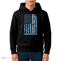 USA Flag Prostate Cancer Awareness Kids Hoodie thumb 4