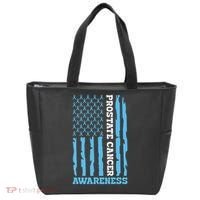 USA Flag Prostate Cancer Awareness Tote Bag thumb 0
