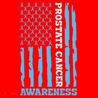 USA Flag Prostate Cancer Awareness Santa Hat thumb 1