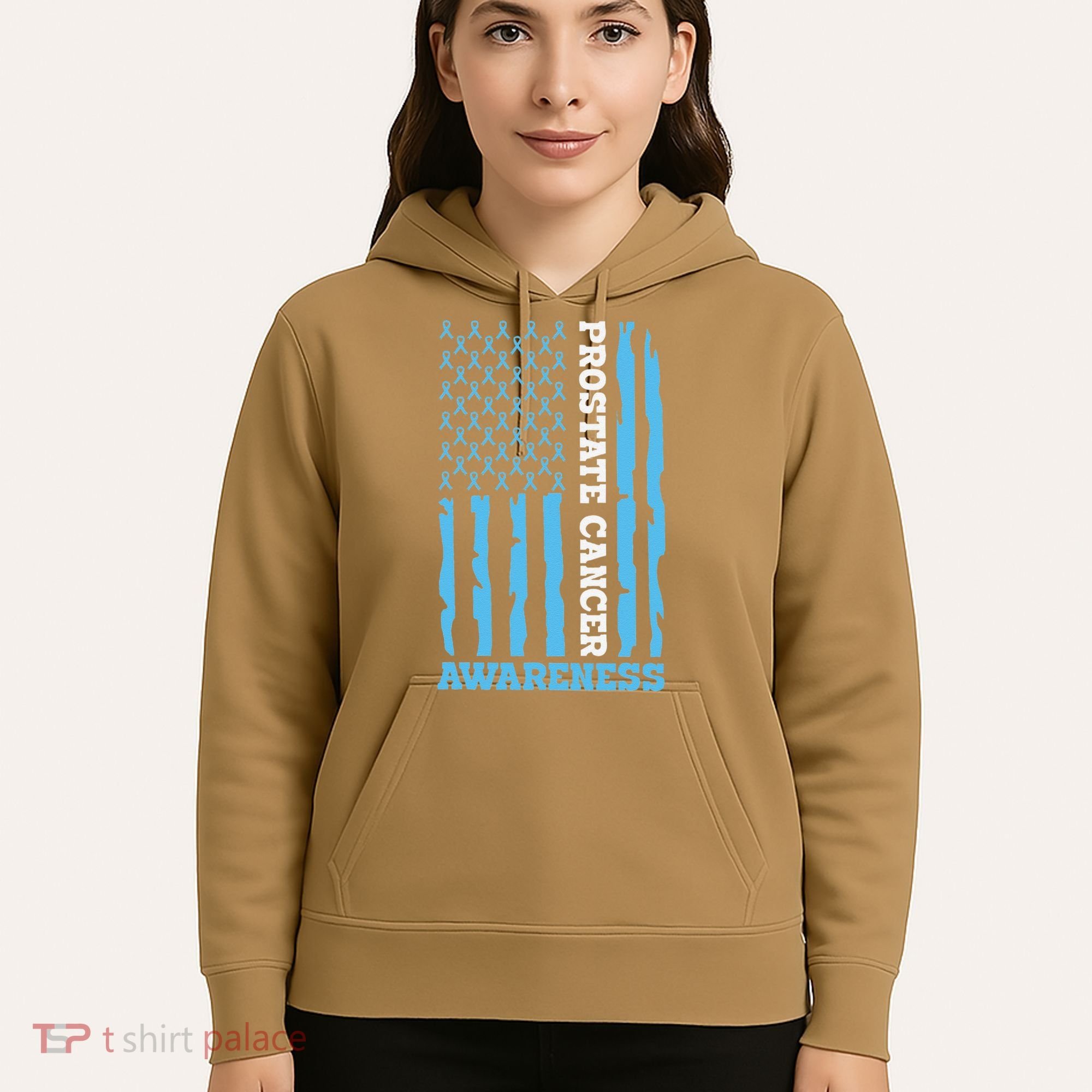 USA Flag Prostate Cancer Awareness Hoodie