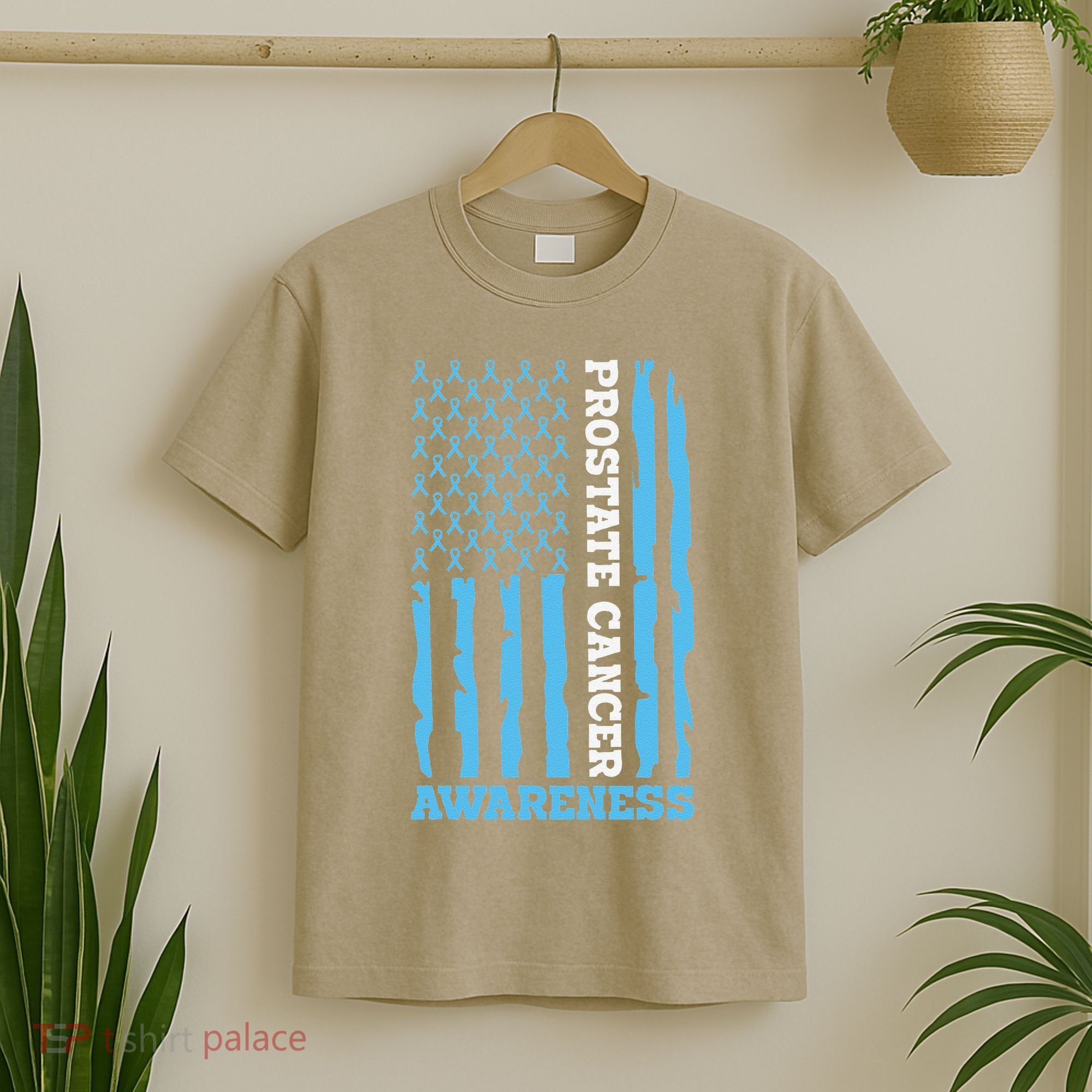 USA Flag Prostate Cancer Awareness T-Shirt
