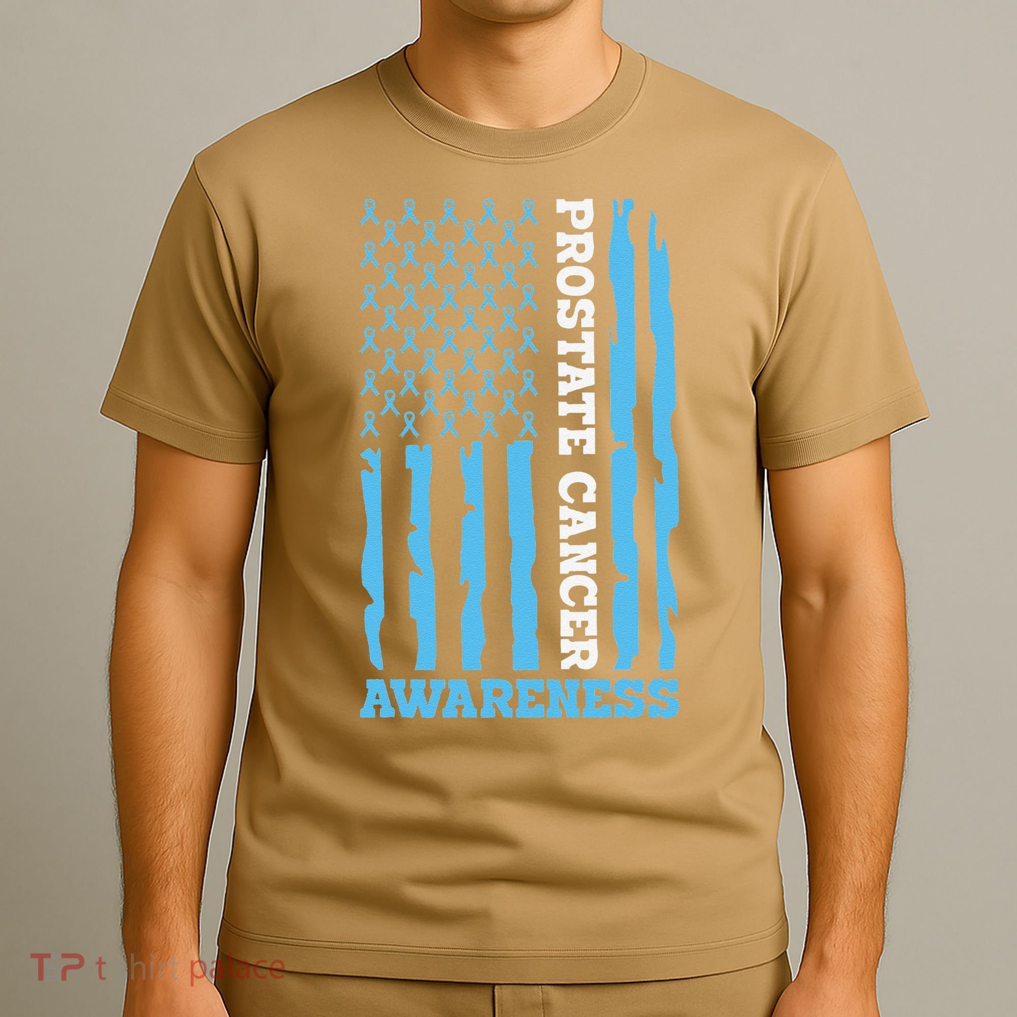 USA Flag Prostate Cancer Awareness T-Shirt
