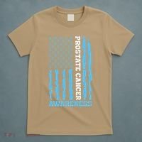 USA Flag Prostate Cancer Awareness T-Shirt thumb 5